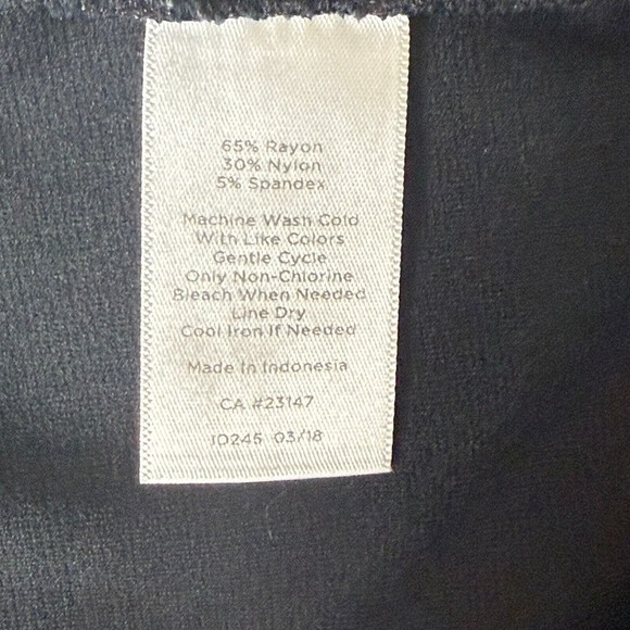 Talbots Pants Womens Small Black Knit Skinny Ankle Pull On Elastic Waist Stretch - Picture 12 of 14